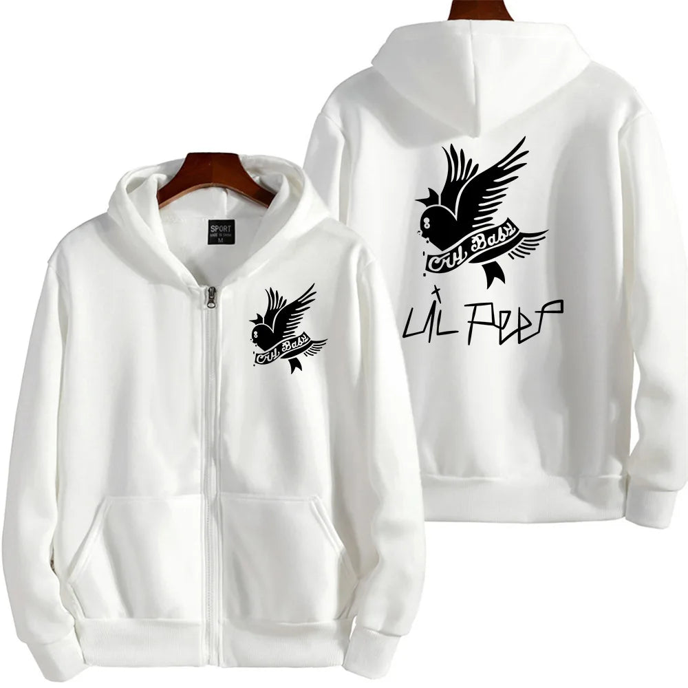 Zipper cardigan with fleece hooded zipper sweatshirt for casual and fashionable men