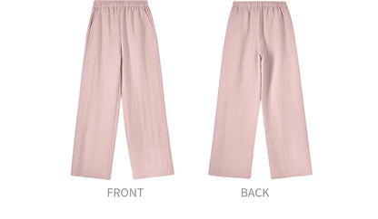 SENTUBILA Women's Linen Trouser Suit Summer Two Pieces Matching Set Women Button Shirt Straight Pant Sets 2026 Outfits 152ZA0094