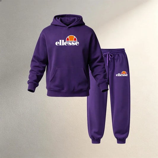 Men's Clothing Hoodies Sets 2 Pcs Autumn Winter Sport Casual Pullover Sweatshirts Tracksuit Fashion Warm Hoodie + Jogging Pants