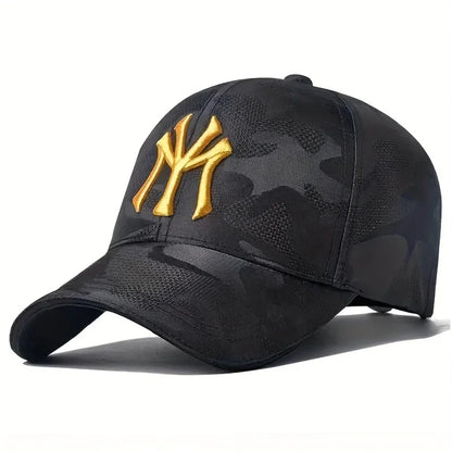 Embroidered Camo Baseball Cap – Adjustable Unisex Sports & Golf Hat