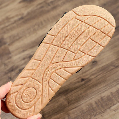 New Summer Ladies Slippers Outdoor Beach Sandals Bohemian Ethnic Style Handmade Espadrilles Platform Slippers Flip Flops Women
