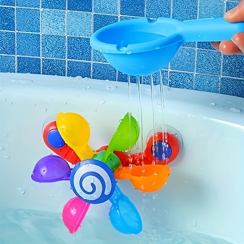 1pc Spinning Bath Toy Windmill, Fun Bathtime Sensory Play for Baby Boys & Girls, Ideal Birthday Christmas Gift