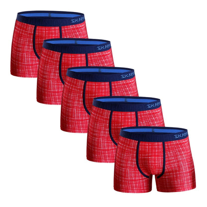 5pcs cotton boxer shorts men panties custom Men's underpants sexy mens boxers underwear for man print homme boxershorts calecon