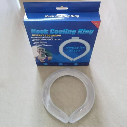 Outdoor Summer Neck Cooling Tube Wraps Ice Ring Neck Cooler Reusable Cooling Tool For Camping Hiking Cycling Running Fishing