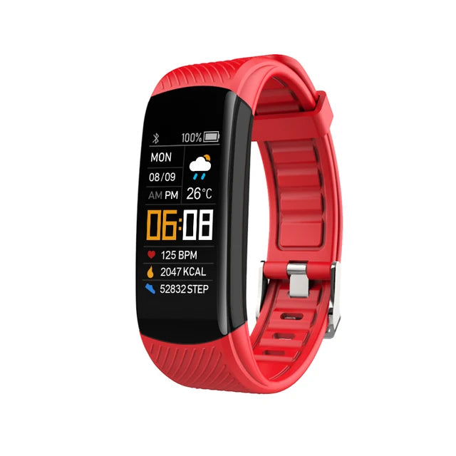 C5S Smart Bracelet IP67 Support Heart Rate Blood Pressure Blood Oxygen Measurement Call Reminder 3 Sports Modes For Men Women