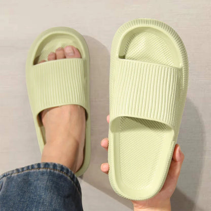 Eva's Simple Men's Slippers For Man Size 45 Poop Slippers. Wearing Soft-Soled Anti-Slip Shoes In Summer. And Women's Slippers