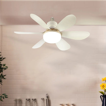 E27 Base 40W LED Ceiling Fan Light 3 Adjustable Lighting Modes Remote Control High Wind Power Electric Fan Light for Living Room