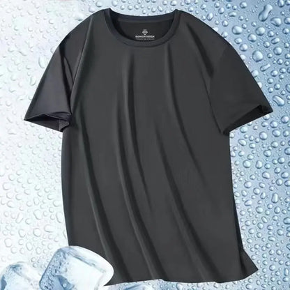 Men's Ice-Silk T-Shirt – Cool Quick-Dry Casual Sports Top