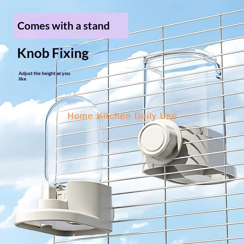 portableAutomatic Bird Water Feeder Drinker Universal Fit Most Bird Cages Accessory for Parrot Canary Finch All Small Pet Birds