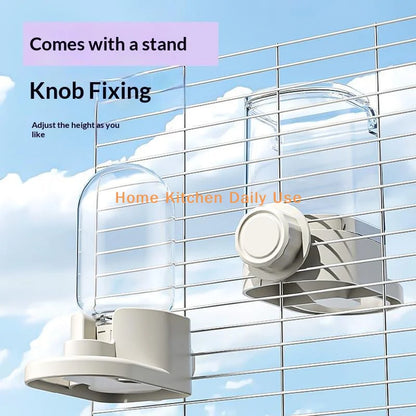 portableAutomatic Bird Water Feeder Drinker Universal Fit Most Bird Cages Accessory for Parrot Canary Finch All Small Pet Birds