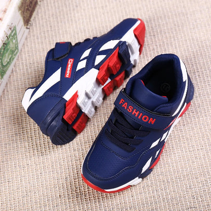 Kids Running Shoes - Lightweight Breathable Children Sneakers with Hook & Loop Closure