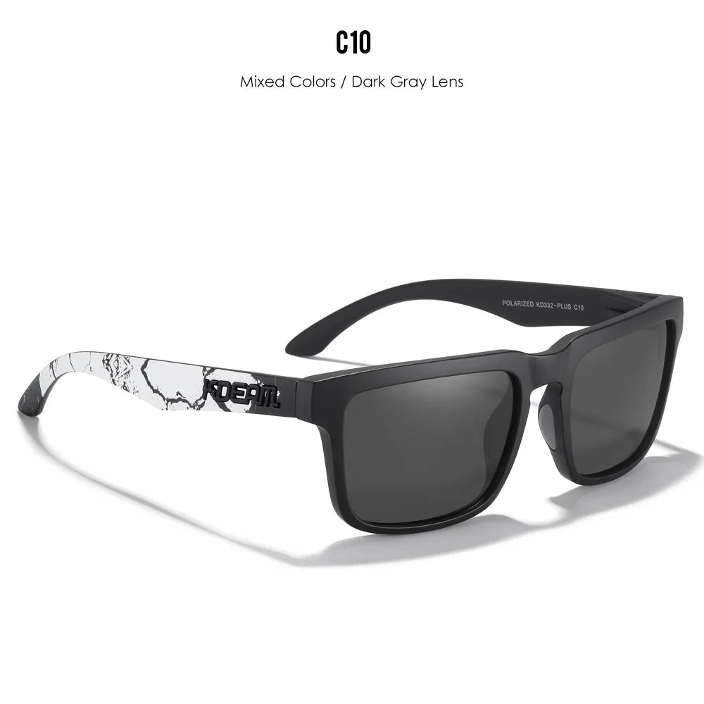 Polarized Photochromic Sunglasses - Men's Square Oversized UV400 Fashion Shades