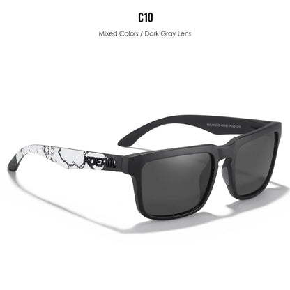 Polarized Photochromic Sunglasses - Men's Square Oversized UV400 Fashion Shades