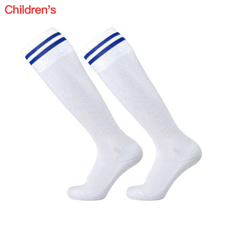 Adult Football Socks Hit Color Wear-resistant Children Kids Sport Long Socks Over Knee High Baseball Hockey Socks