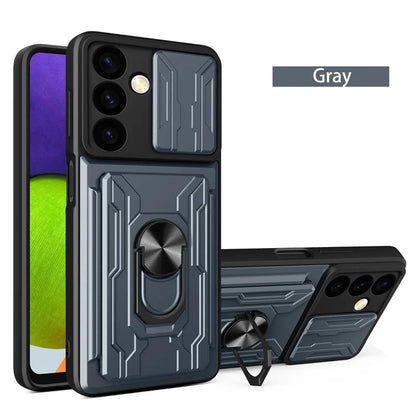 Case For Samsung Galaxy S26 S25 S24 S23 S20 S21 S22 Ultra Plus FE Note 20 Ultra Cover Grade Card Slot Armor Fundas Coque