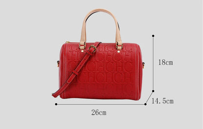 Women's Leather Handbag - Large Capacity Soft Genuine Leather Shoulder Bag For Daily Commute