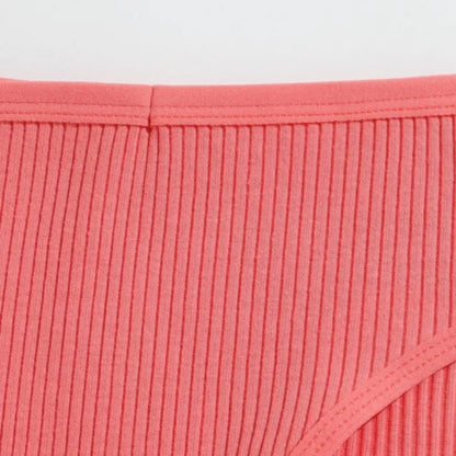 3Pcs/Set Cotton Panties Women Solid Color Soft Breathable Briefs Female Underpants Comfort Stretch Sexy Lingerie S-XL