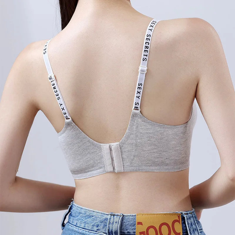 Seamless Push Up Bra - Wire Free Sports Bra Women | Breathable, Comfortable, Thin Cup
