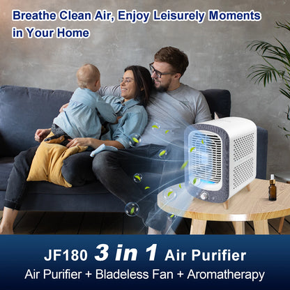 Jafanda HEPA Air Purifier for Home - 780 sq ft Activated Carbon Nightlight  Fragrance Sponge - ZOOMNSTORE