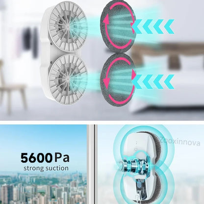 Smart Window Cleaning Robot - Automatic Glass Washer  Vacuum