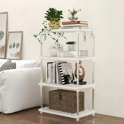 1PC Multi-Level Storage Rack For Kitchen And Bathroom, Snack Storage Rack For Floor In The Living Area