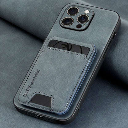 Luxury leather card holder phone case For iPhone 17 16E 16 17 15 14 13 11 Pro max wallet card bag leather shockproof back cover