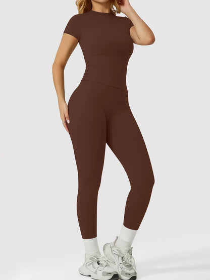 Women's Yoga Set, High-Quality Body-Fitting Quick-Dry Fitness Wear, Sport Yoga Two-Piece Set