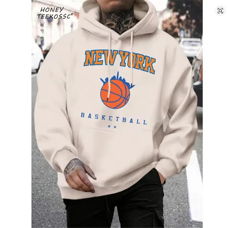 Brooklyn Est 1998 New York Printing Men Hoodies Harajuku Crewneck Hoodie Fashion Oversize Hoody Autumn Comfortable Tracksuit