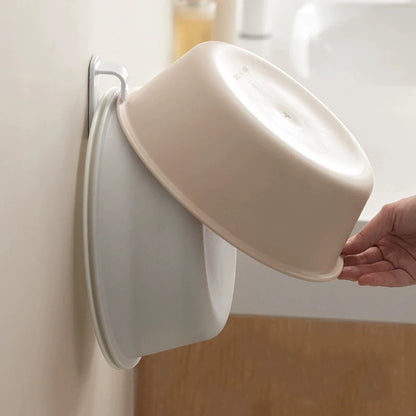 Adjustable No-Drill Wall-Mounted Basin Hook - Space-Saving Bathroom Storage Rack - ZOOMNSTORE