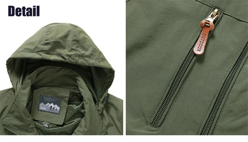 Waterproof Windbreaker Jackets Men Naturehike Casual Hiking Tactical Jacket Women Multi-pocket Hooded Fishing Windproof Coat