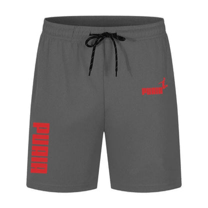 Men's Running Shorts Casual Sports Breathable Mesh Quick Dry Shorts Outdoor Hiking Clothing Fitness Quick Dry Drawstring Shorts