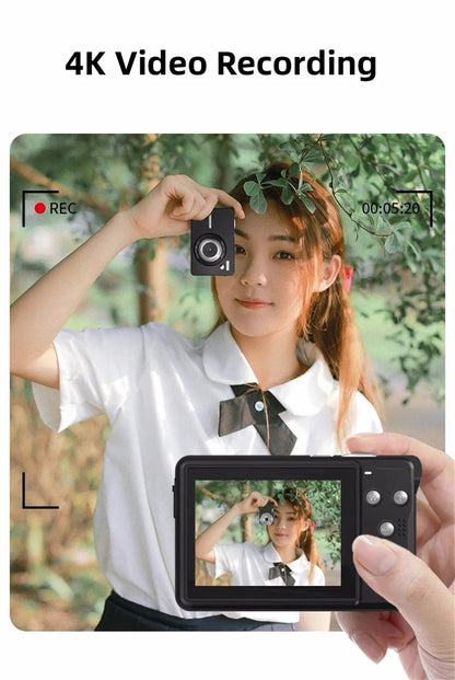 Kids Digital Camera - 4K UHD Camcorder With 20X Digital Zoom & Face Detect