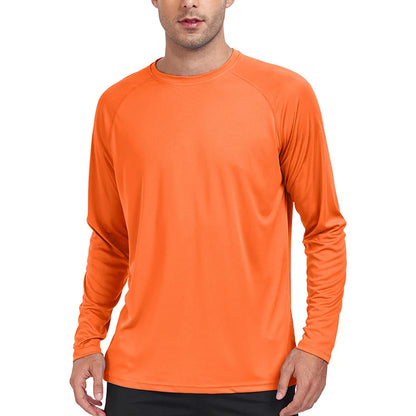 Men's UPF 50+ Sun Protection Shirt – Quick-Dry Long-Sleeve Performance Top