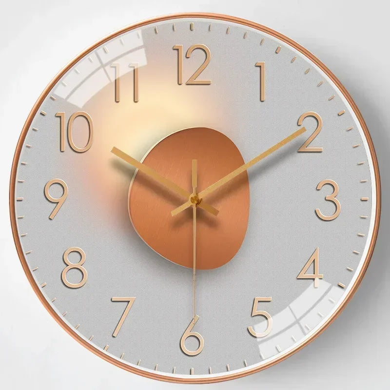 Silent Battery Operated Wall Clock - Non-Ticking Decor for Home  Office
