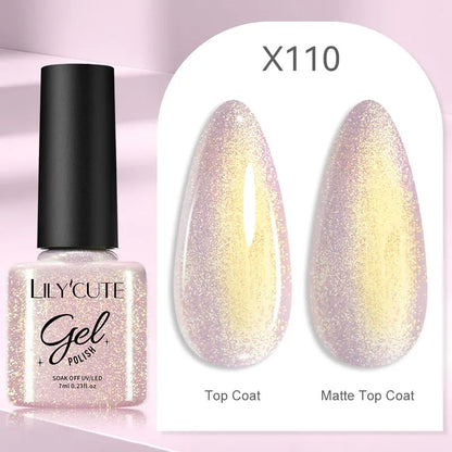 Gel Nail Polish - LILYCUTE UV Gel Varnish 7ML | Soak Off, Long Lasting Colors
