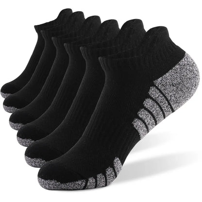 Thickened Non-Slip Running Socks - Breathable Low Cut Sports Socks for Men  Women 3 Pairs - ZOOMNSTORE