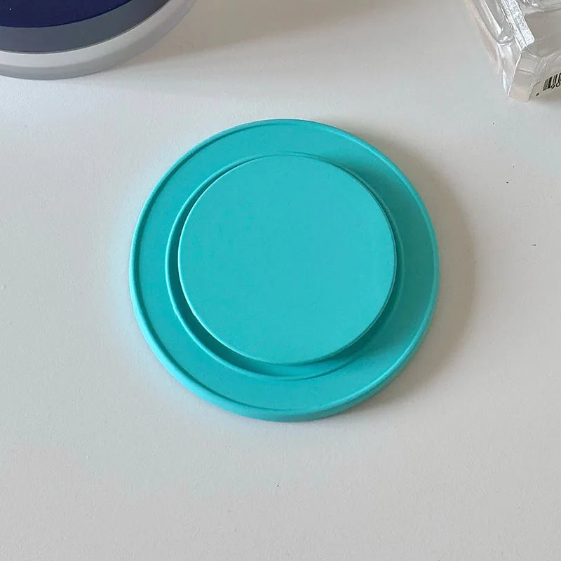 3D Simple  Solid Color Holder For Magsafe Magnetic Phone Griptok Grip Tok Stand For iPhone Wireless Charging Case Finger Holder