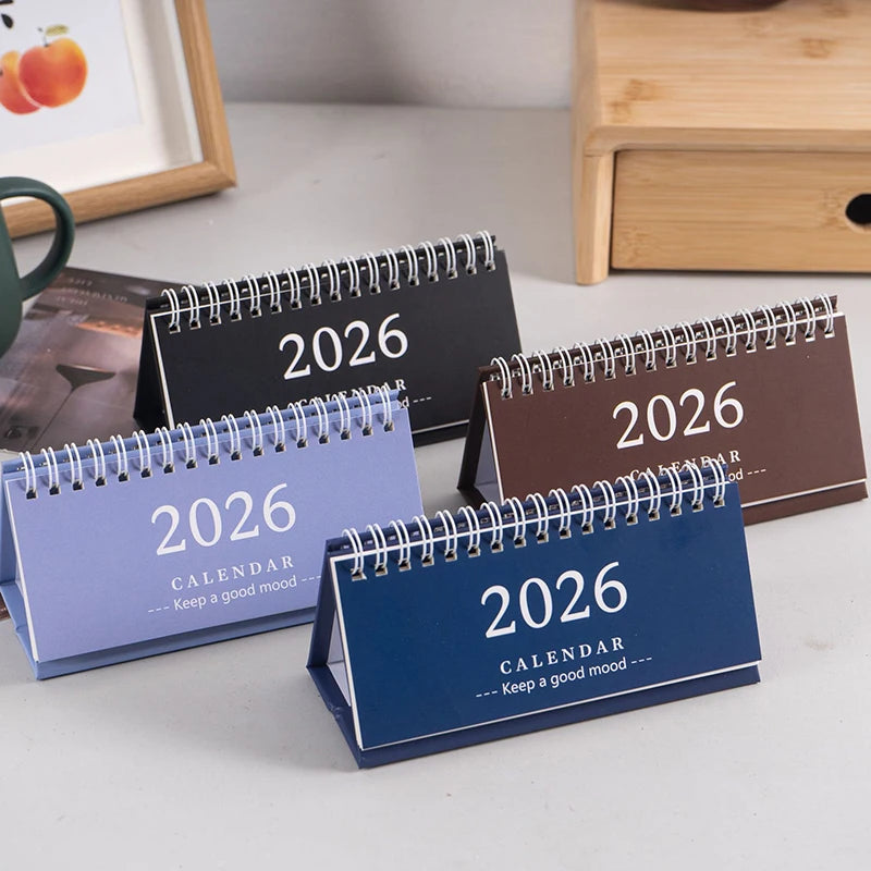 2026 Mini Desk Calendar Desktop Notepad Ornament Cute Simple Calendar,Christmas New Year Gift, Daily Planner Table Calendar