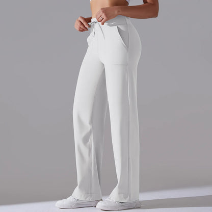 Yoga Straight Leg Sweatpant Straight Leg Women's Loose Tracksuit Pants Wide Leg Outdoor Gym Runing Casual Tracksuit Pants
