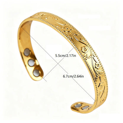Viking Tree of Life Celtic Knot Zinc Alloy Magnetic Bracelet Ring Set Open Cuff Vintage Healing Jewelry for Men Women