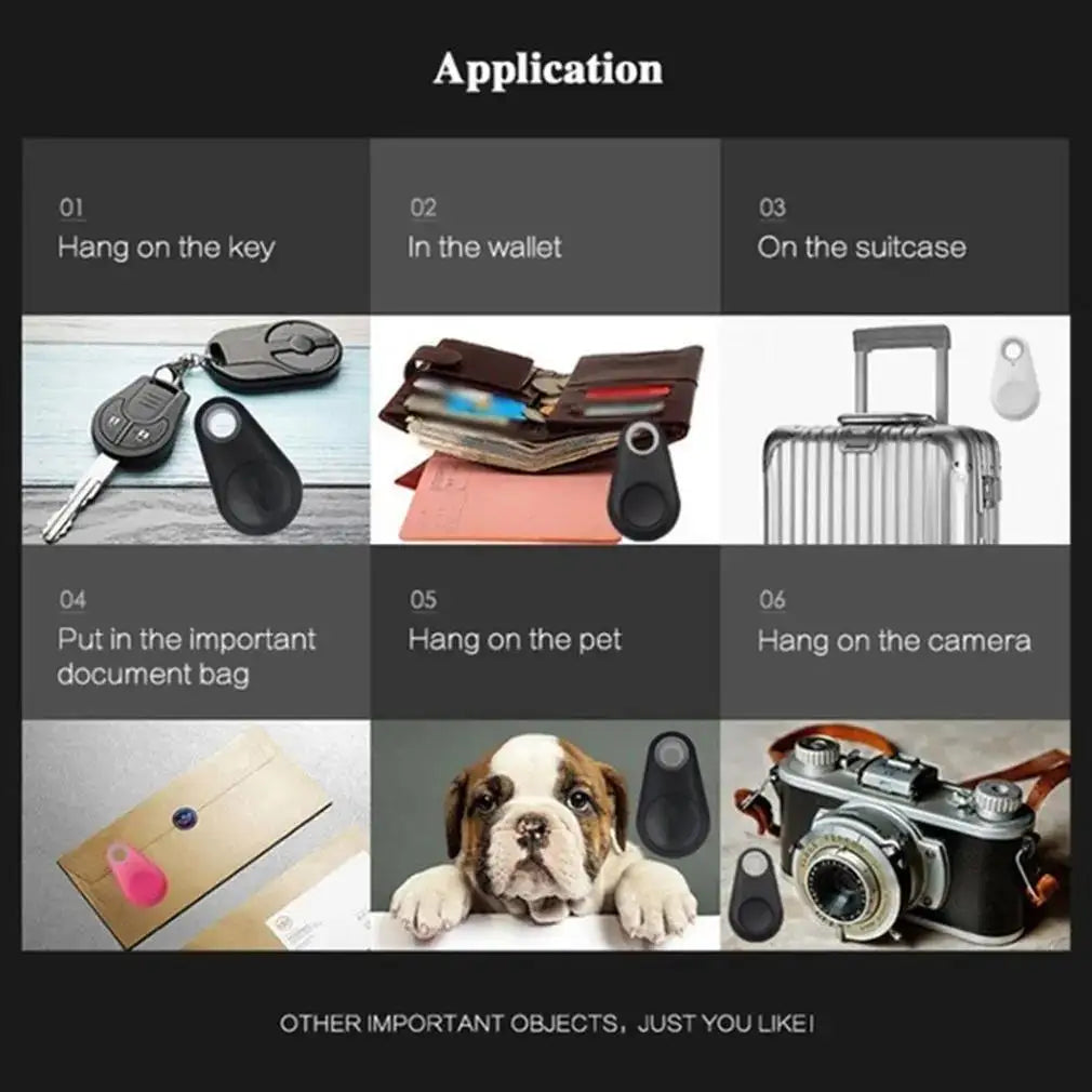 1-5pcs Wireless Mini GPS Tracker Anti-lost Alarm Key Child Bag Pet Wallet Finder Bluetooth APP Locator Smart Tag For IOS Android