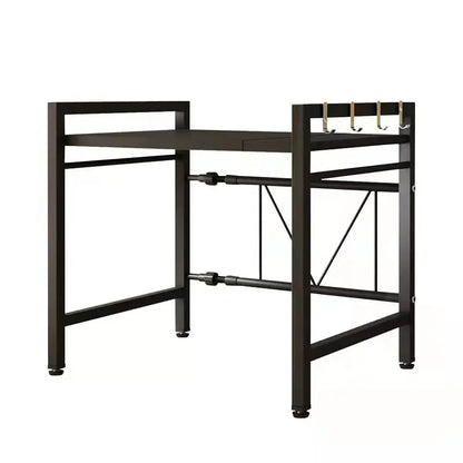 Expandable Microwave Oven Shelf - Kitchen Storage Rack for Countertop Organization - ZOOMNSTORE