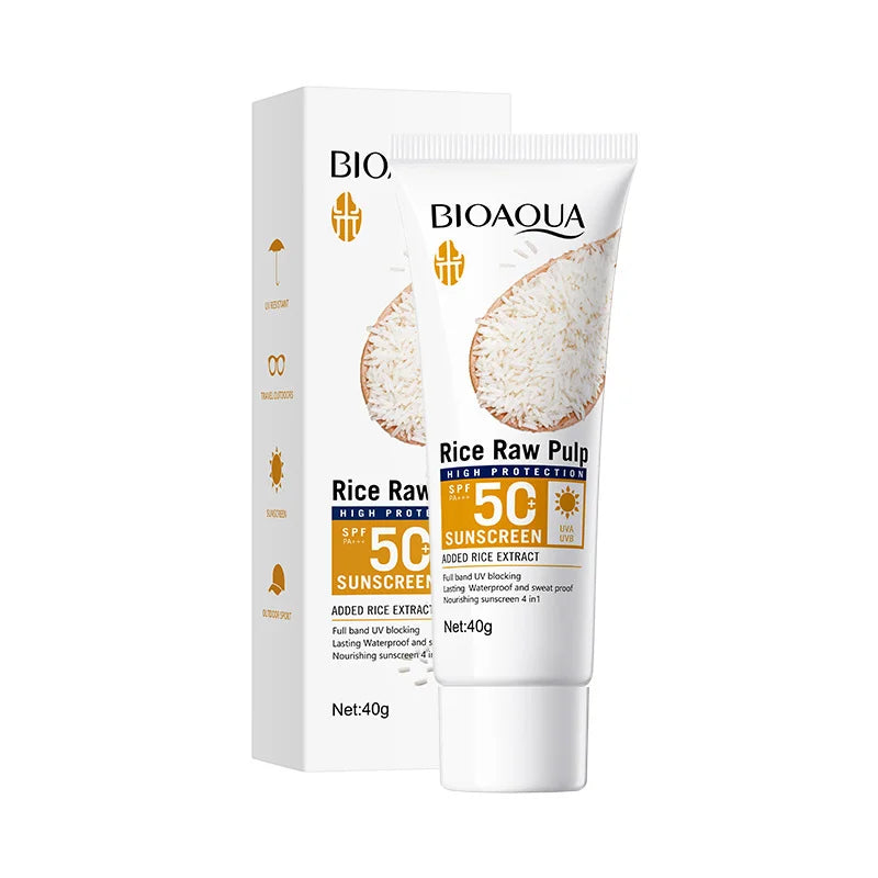Facial Sunscreen Cream SPF 50+ Body Protector Solar Lotion Long-Lasting Non-Greasy Prevent Sunburn UV Protection Sun Sunblock