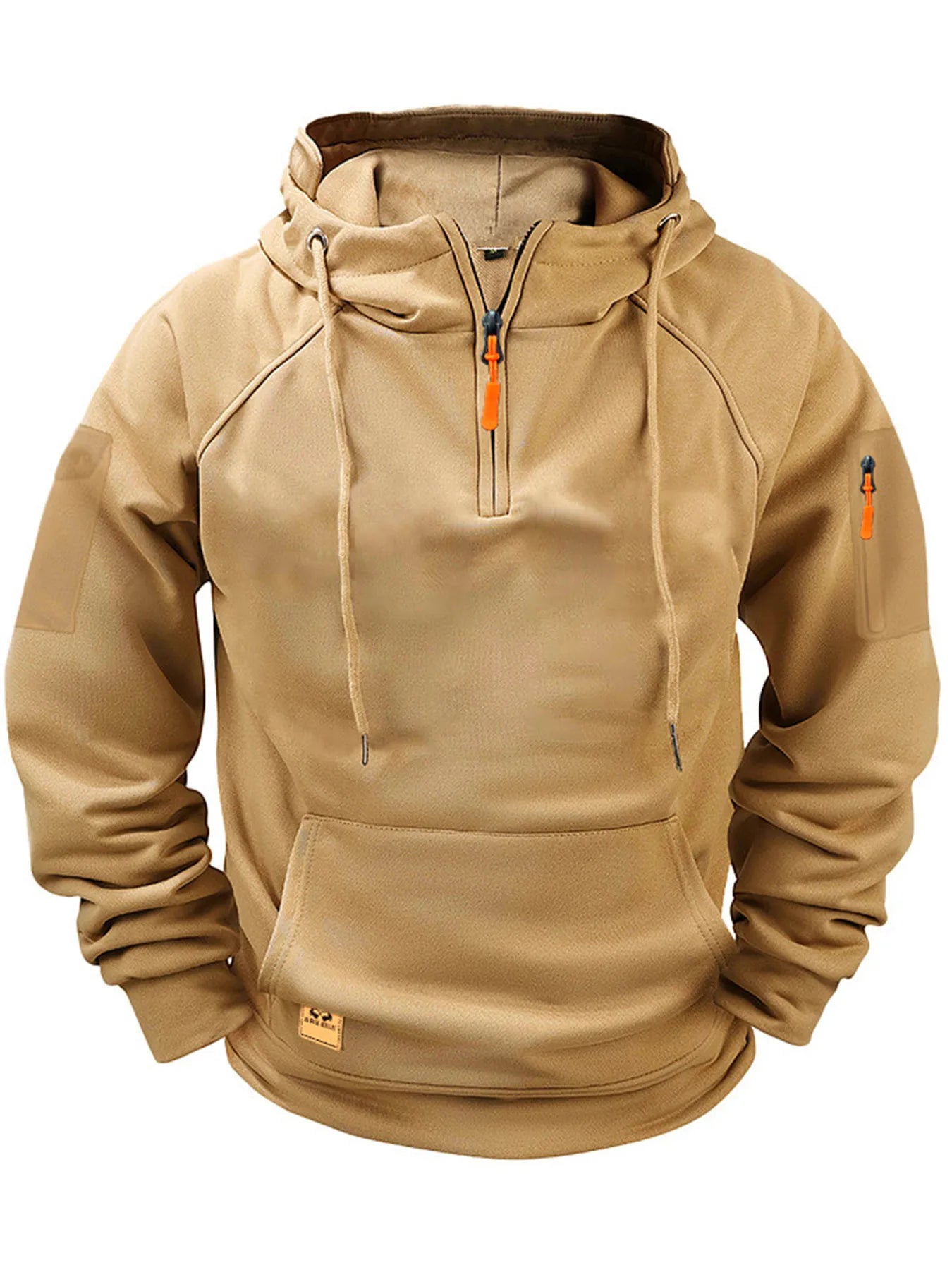 2025 New Men's Keep Warm Hoodie Streetwear Jacket Long Sleeve Sweatshirts Zipper Hooded Pullover Male Running Hooded Sweatshirt