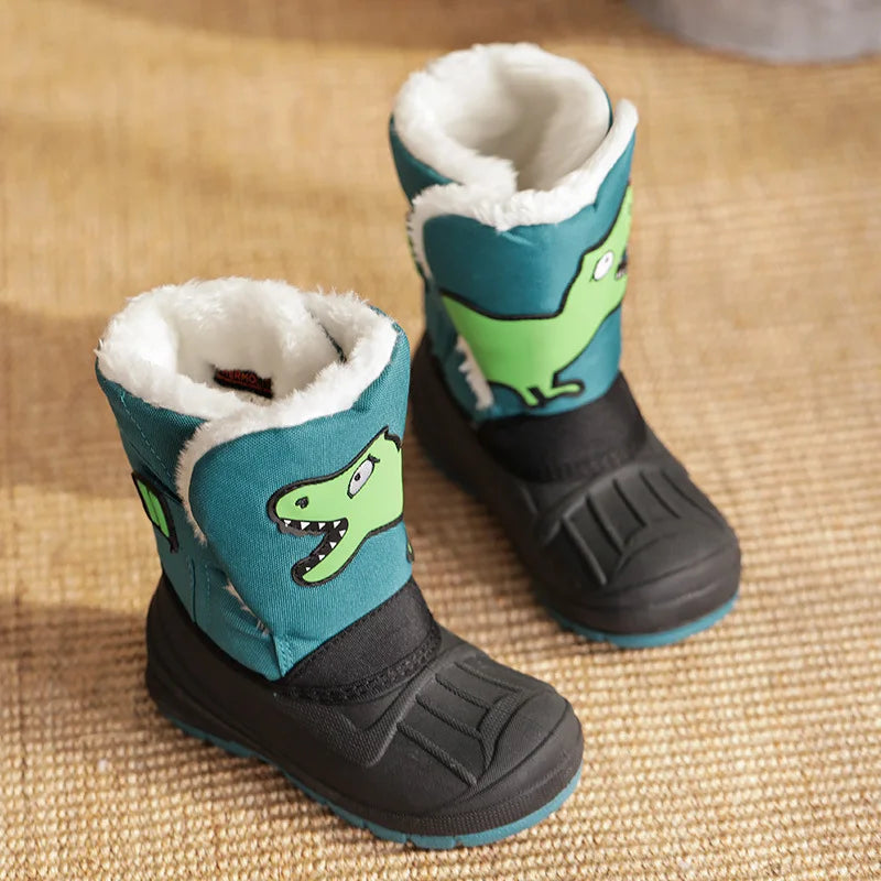 Girls Unicorn Snow Boots - Waterproof Cold Boots With Slip Resistant Sole