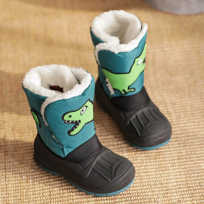 Girls Unicorn Snow Boots - Waterproof Cold Boots With Slip Resistant Sole