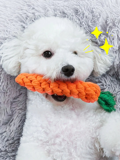 Hot rope knot grinding teeth resistant hand-woven animal cotton rope small and medium-sized dog pet dog toys