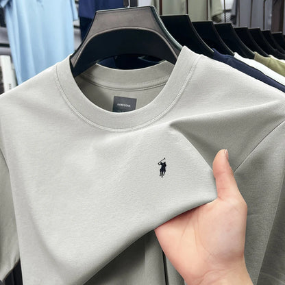 Silky Cotton T-Shirt - Breathable Men's Tee | Quick Dry Round Neck Shirt