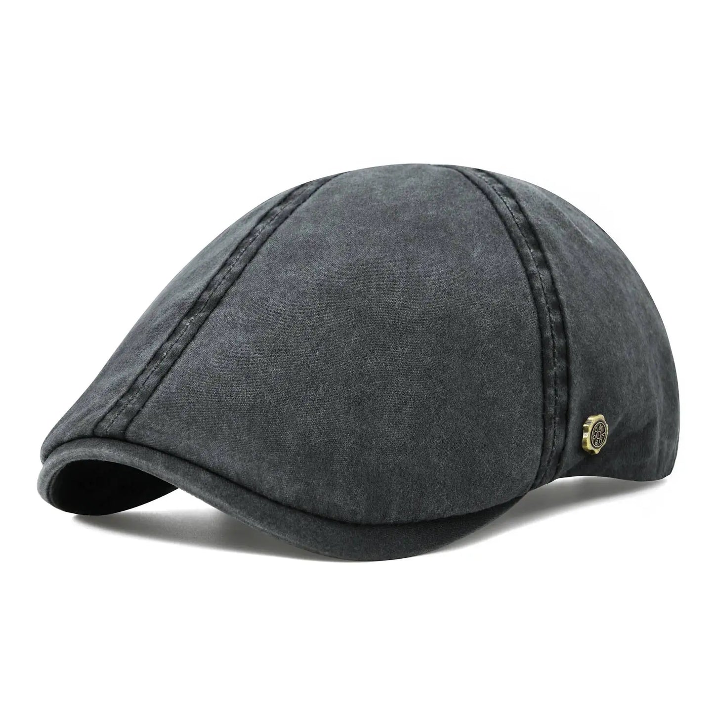 VOBOOM Classic Cotton Flat Cap Ivy Caps Men Women Newsboy Cabbie Driver Hat Season Flat CapSolid Color Casual Camouflage Beret
