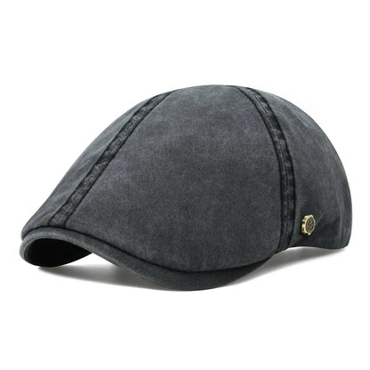 VOBOOM Classic Cotton Flat Cap Ivy Caps Men Women Newsboy Cabbie Driver Hat Season Flat CapSolid Color Casual Camouflage Beret